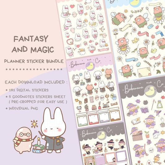 Fantasy and magic planner sticker